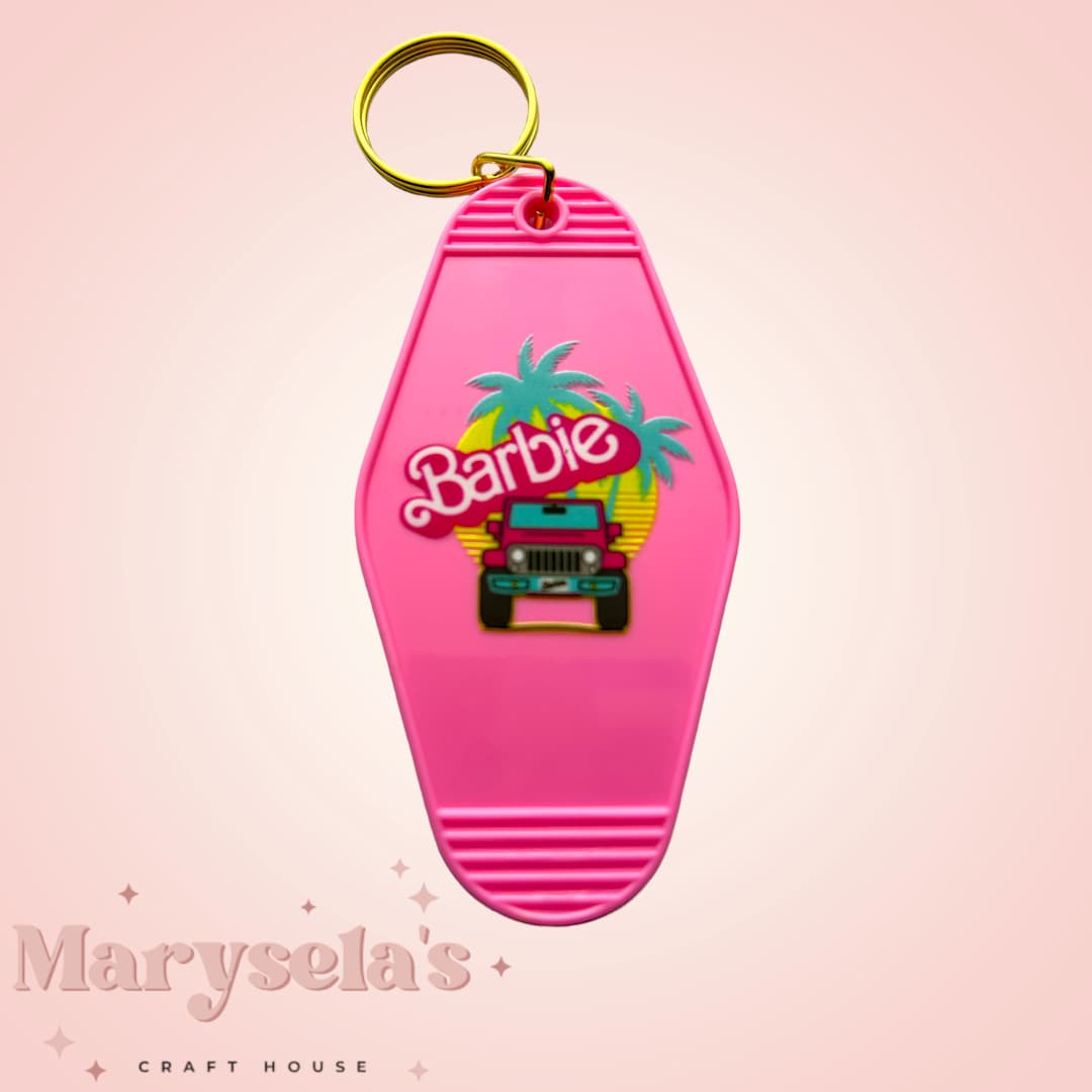 Barbie Motel Keychain Funny Keychains Etsy