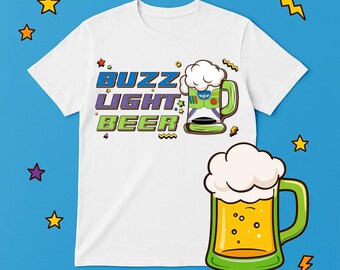Buzz Light Beer Unisex T-Shirt, lustige Toy Story Shirts, Disney Shirts, Epcot Essen und Wein Festival Shirts
