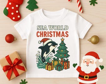 Sea World Christmas Toddler Shirt, Seaworld Shirts, Christmas Shirts, Seaworld Orlando