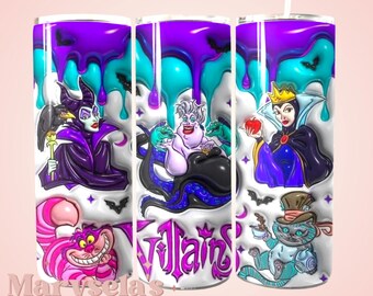 Vaso de villanos de Disney de 20 oz, regalos de villanos de Disney