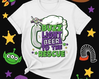 Buzz Light Beer zur Rettung Unisex T-Shirt, Epcot Food and Wine Festival Hemden, Toy Story Unisex Hemden