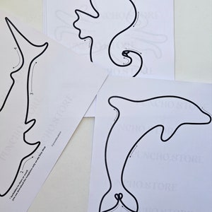 Printable Wire Art Template Bundle Wire Bending Figure Patterns ...