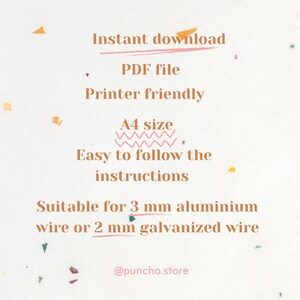 Instructions for downloading Numbers and Monthly baby milestone Tricotin Bundles For French Knitting Icord Patterns Bending Wire Art