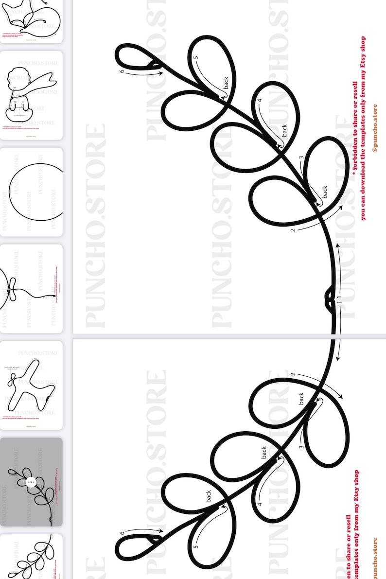 Numbers and Monthly baby milestone Tricotin Bundles For French Knitting Icord Patterns Bending Wire Art