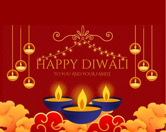 Diwali Card | Diwali | Happy Diwali | Custom Card | Indian Card