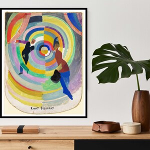 Hermoso cartel vintage Polital Drama de Delaunay Decoración del hogar u oficina Cartel vintage Arte de pared Regalo ideal