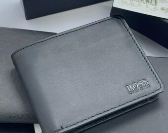 Portefeuille en cuir à trois volets AREZZO pour homme Hugo Boss - 50250280