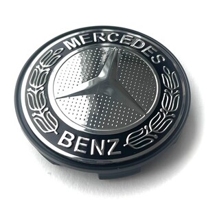 thumbnail image 2 of 4x 70 Mm Black Domed Resin Center Cap Hub Stickers Wheel Trims Caps Badge Emblem 2 of 2