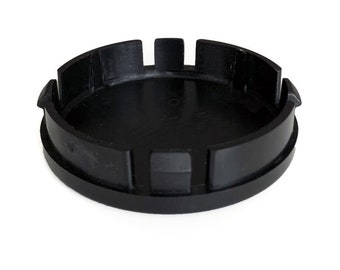 4 tapacubos centrales cromados de 64 mm / 61 mm para llantas VW + emblemas clásicos de metal.