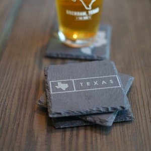 Texas Slate Coaster Set (Mix and Match Your Set!)