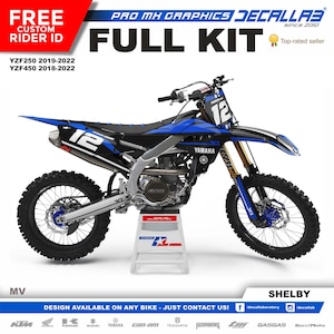 YZF 250/450 MX Graphics Kit: Durable Decals, Custom Options