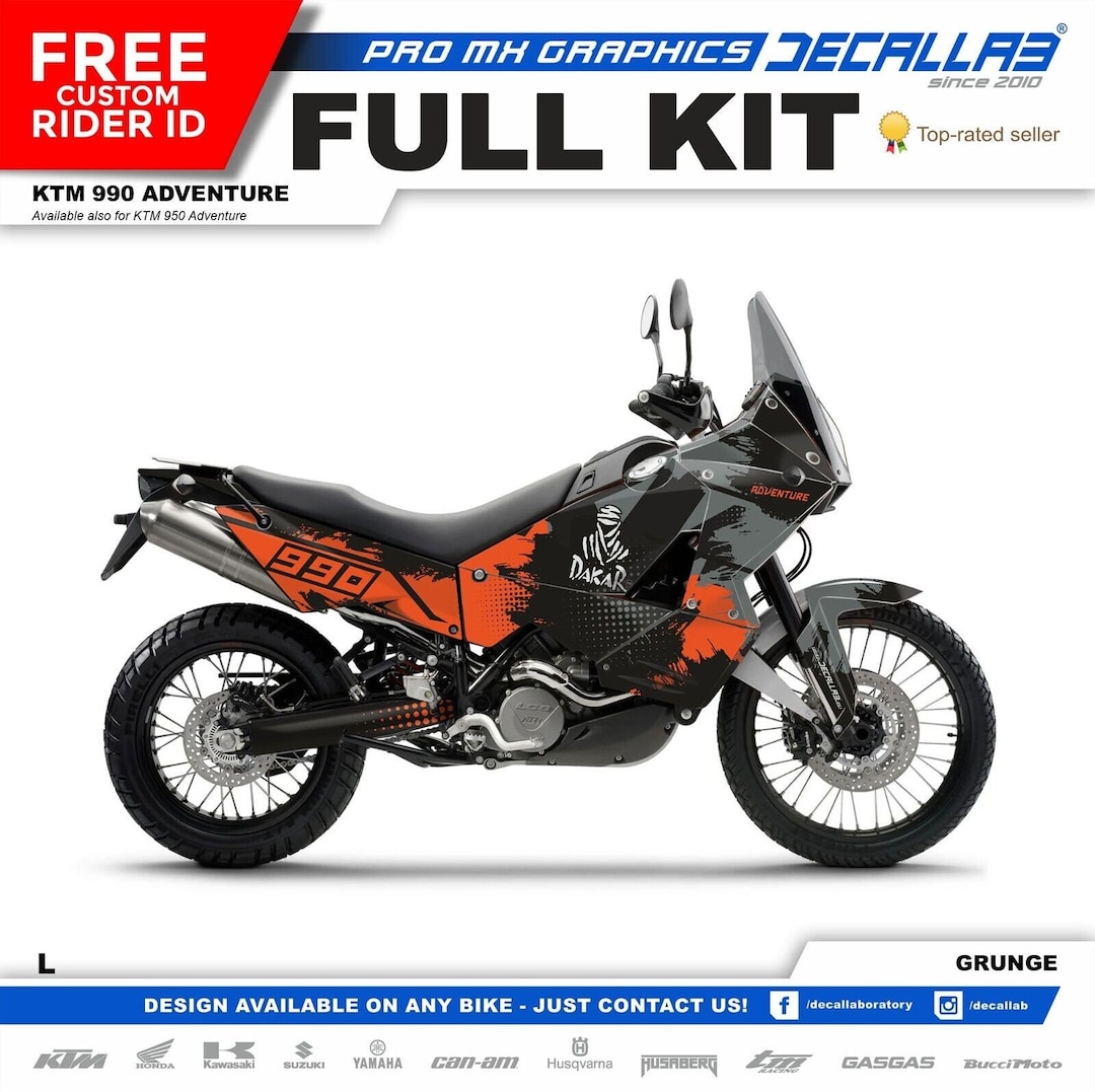 KTM Adventure 990 Super Durable MX Graphics Stickers KIT Decallab