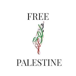 Free Palestine Map Sticker/Cultural Collection/Palestine Inspired Art