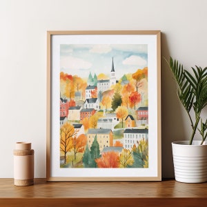 Montpelier Vermont Art Giclee print Home Wall Decor Wedding gift Anniversary print Trendy Art Decor