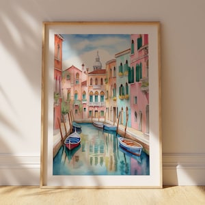 Venice Watercolor Art Print Wall Art Venice Italy Wall Home Decoration Venice Gift Art Lovers Wall Art Print Venice Italy