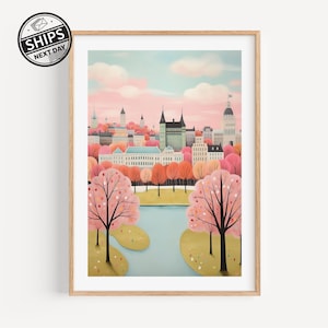 Ottawa Canada Watercolor Art Print Canada Poster Ottawa Travel Gift for Housewarming Wedding Gift