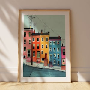 Hamilton Art Print Canada Trendy Whimsical Travel Wall Art Print Travel Poster Housewarming Gift