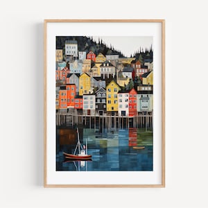 Ketchikan Alaska Watercolor Art Print Alaska Poster Alaska Travel Gift for Housewarming Wedding Gift