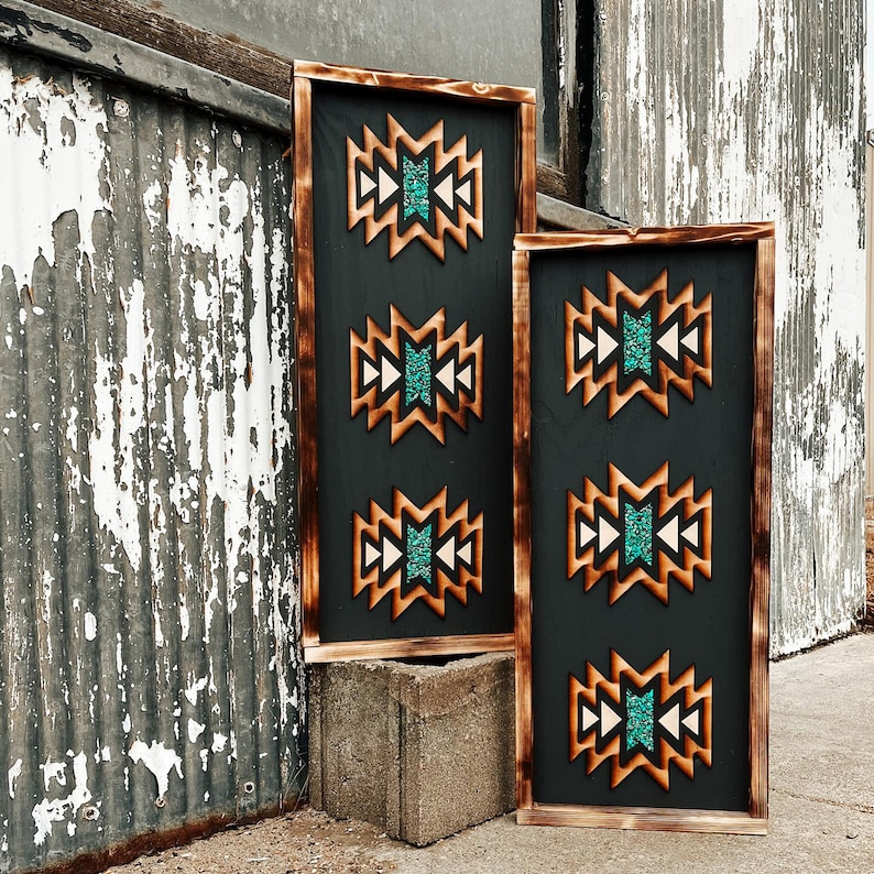 Pagosa // Black Southwestern Decor // Western Home Decor // Southwestern Art // Western Art // Southwestern Home Decor // Turquoise Wall Art