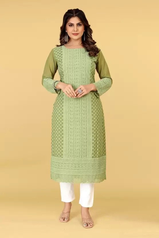 Stylish clearance georgette kurtis