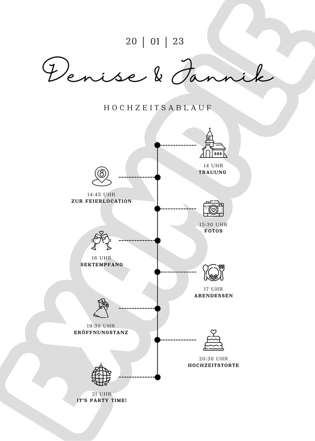 Personalized Invitation Card Digital Wedding Engagement Etsy