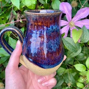 Unicorn blood handmade ceramic mug, wheel thrown pottery