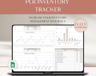 PLR Warehouse Inventory Spreadsheet, Reseller InventoryTracker, Inventory Sheet, Sales Tracker, Order Tracker, Inventory List, Purchases