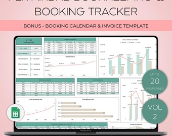 PLR Airbnb Property Management Expenses, Short Term Rental Business Tracker, Landlord Accounting, Google Sheets, Long Term Property Rental