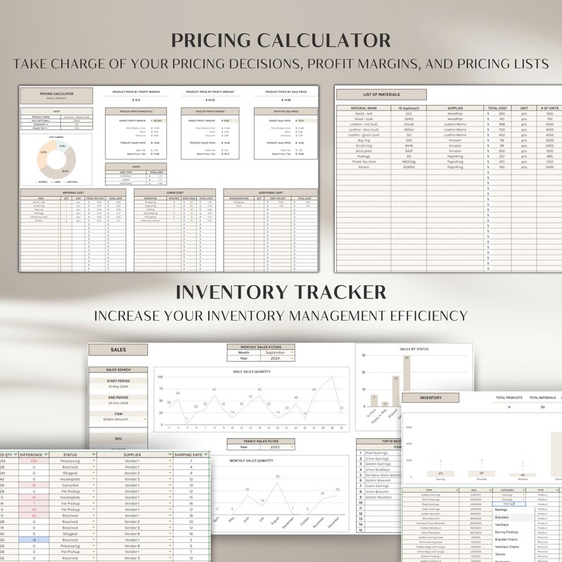 PLR Small Business Bundle Budget Spreadsheet Template Digital Products Done for You Etsy Business Resell Finance Tracker Bookkeeping Tracker bild 8