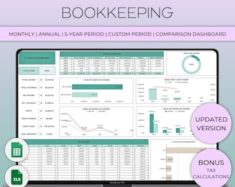 PLR Easy Bookkeeping Google Sheets, Small Business Bookkeeping Template, Tax Tracker Excel, Accounting Ledger, Business Expense Spreadsheet