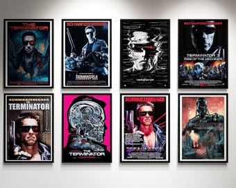 terminator movie poster framed