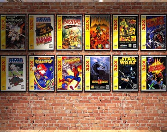 Sega 32X Retro Game Posters: Printable Wall Art Pack (Digital Download)
