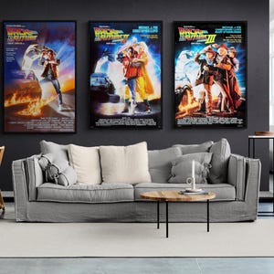 Pósters de la película "Regreso al Futuro": impresiones vintage remasterizadas (descarga digital)