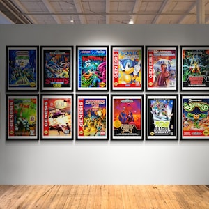 Vintage Sega Genesis Game Posters: Retro Gaming Wall Art (Digital Download, 12-Pack)