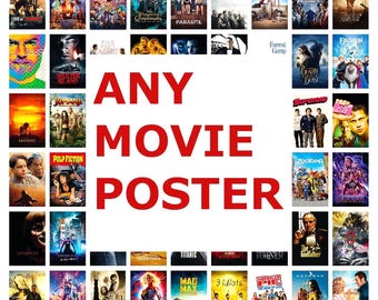 Custom Movie Poster Print — Choose Any Film or TV Series (Digital Download)
