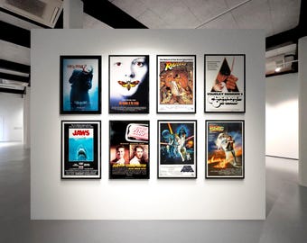 Iconic Movie Poster Bundle, Classic Film Print Set of 10, Instant Download