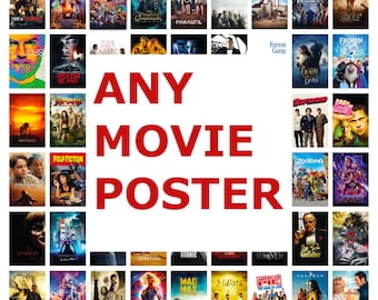 Any Movie Poster, Your Film Poster, Your Unique Movie Poster, Printable Posters, Any Movie or TV Series Poster, Vintage Movie, Game Posters