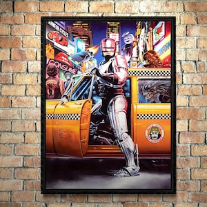 Robocop Future Art Poster, Digital Printable Wall Art, Instant Download, High Resolution, 300 DPI, Digital Poster, Pop Ar Printable Poster