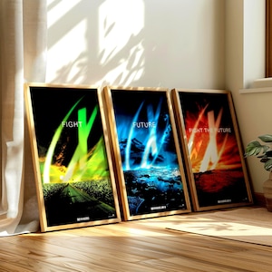X-Files: Fight the Future Poster Set - Sci-Fi Fan Art (Digital Download)