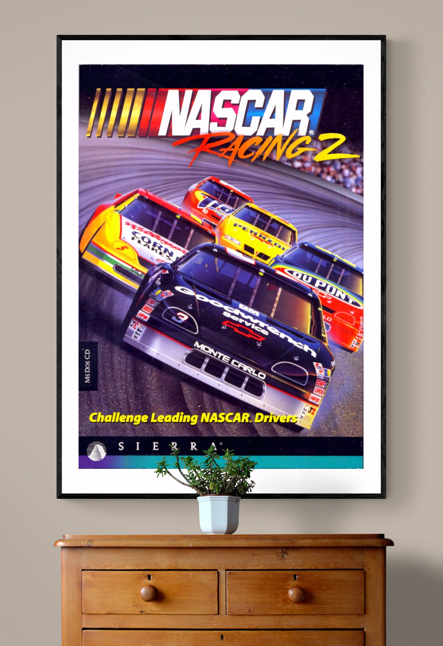 Retro PC Racing Game Posters, Nascar, Indycar, Formula 1 - Posters ...
