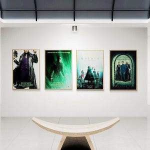 The Matrix Movie Poster Set of 4, High Resolution Digital Prints