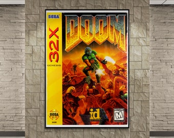 Set of 12 Sega 32X Game Posters - Sega Genesis Game Posters - High Res. Retro Games Posters, Digital Posters, Printable Posters