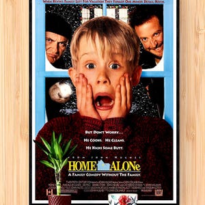 Home Alone Film Poster: Hochauflösende Urlaub Wandkunst (Digital Download 8k x 11k px)