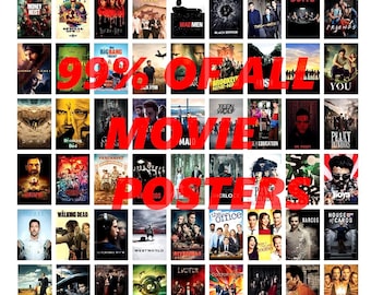 Custom Movie Poster Digital Download, Personalized Film Poster Printable, Made to Order Wall Art