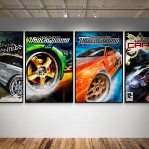Ultimatives Bedürfnis nach Geschwindigkeit Fan Art: 4 Poster Set - Digitaler Download - Jetzt herunterladen