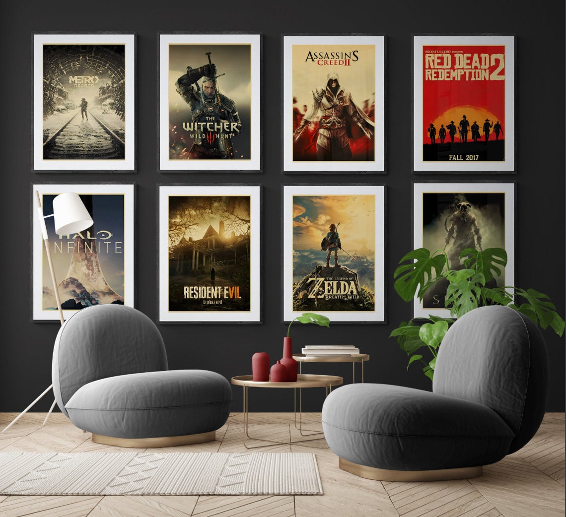Rare Game Posters: Zelda, Witcher, Halo + More (digital Download) - Etsy