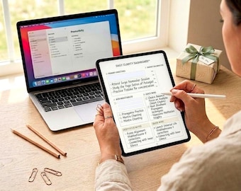 Digital Planner PDF | Life Daily Dashboard | Strategy Map | Goodnotes Template | A4, Letter Printable