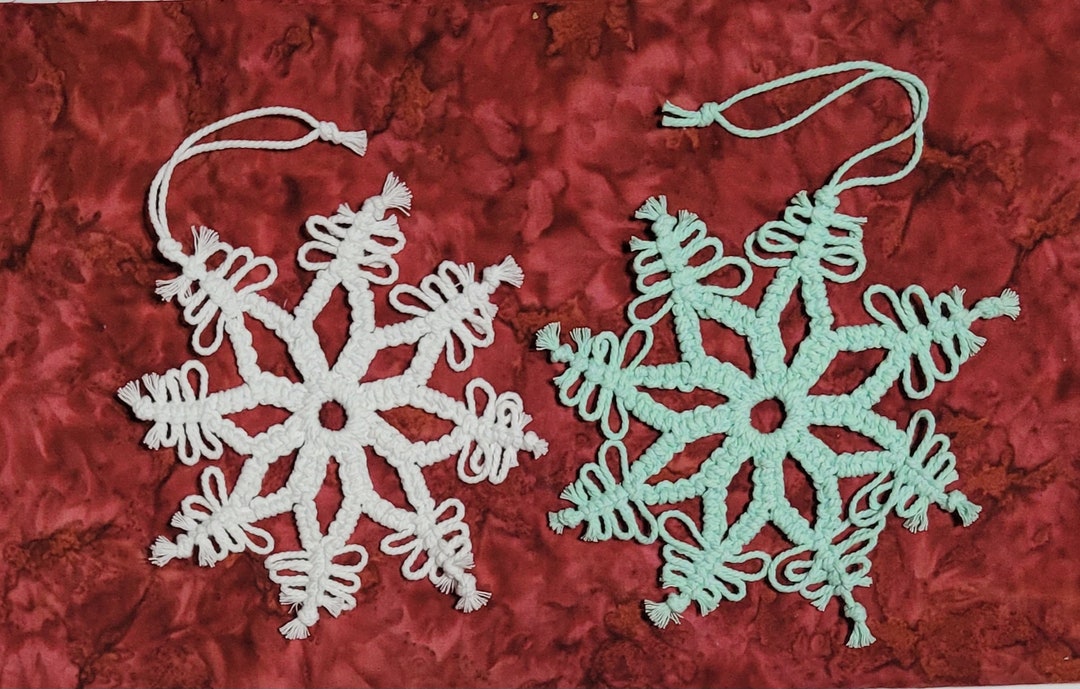Decorative Handmade Snowflake Ornaments Etsy