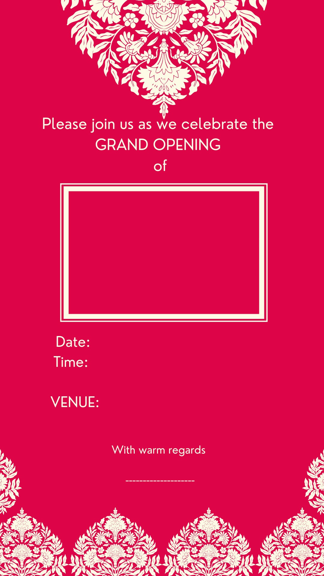 Inauguration Invitation Digital Card Digital Inauguration - Etsy