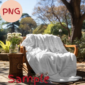 PNG Decken Mockup - Realistische PNG Samtdecken Mockup Dateien Mit Transparenter Decke - Bonus! Kostenlose PNG Plüsch Decke Mock up